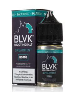 Spearmint Nicotine Salt Blvk Unicorn Ml Vape Bazaar