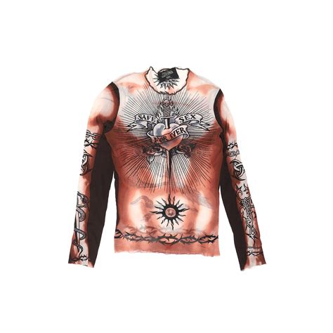 Jean Paul Gaultier Ss96 Safe Sex Forever Mesh Top Ākaibu Store