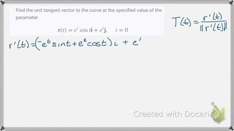 Halle La Ecuacion Vectorial De La Recta Tangente A La SolvedLib