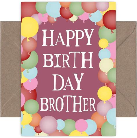 Old English Co Brother Birthday Card For Him Sibling Male Birthday