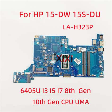 FPW50 LA H323P For HP 15 DW 15S DU Laptop Motherboard With 6405U CPU