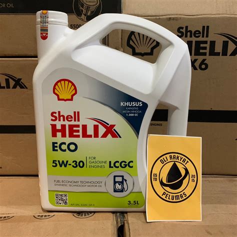 Jual Oli Mobil Shel Helix Eco W Liter Barcode Hijau Oli