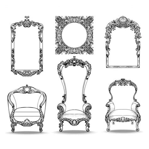 Ornamental Furniture Collection Eps Vector Uidownload