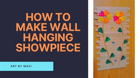 How To Make A Diy Wall Hanging Showpiece Home Decor Ideas With Diy Craft💡 Artbymazi8851 Youtube