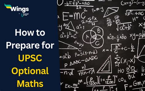 How To Prepare For Upsc Optional Maths Strategy Pattern