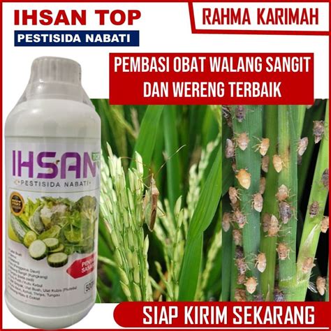 Jual PESTISIDA NABATI IHSAN TOP 500 ML Obat Semprot Atasi Hama Walang