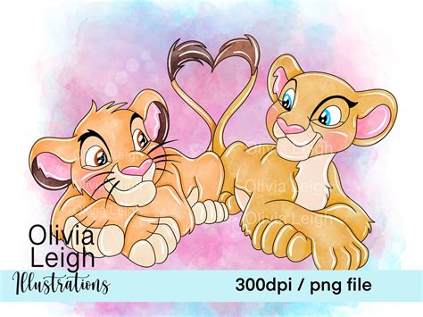 Lion King Simba Nala Fan Art Clipart Clip Art T Shirt Wall Art Porn