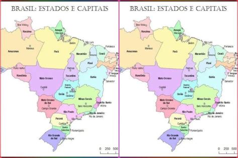 Mapa Do Brasil Estados E Capitais Para Imprimir