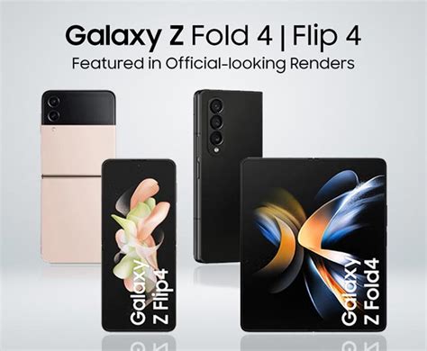 Samsung Galaxy Z Fold 4 And Galaxy Z Flip 4 Official Product Images