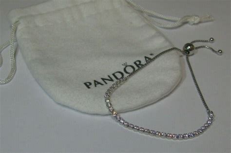 New Authentic Pandora Sterling Silver Sparkling Strand Bracelet