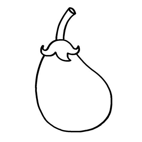 Brinjal Outline Clipart Clipart Nepal