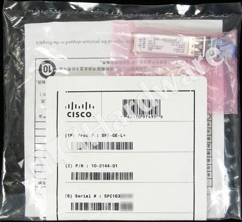 Plc Hardware Cisco Sfp Ge L Surplus Sealed Pre Owned