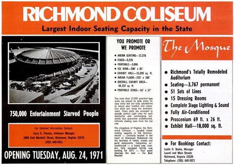 Richmond Coliseum | rocktourdatabase.com