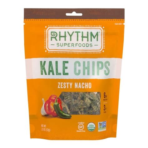 Rhythm Kale Chips Organic Zesty Nacho 2 Oz Instacart