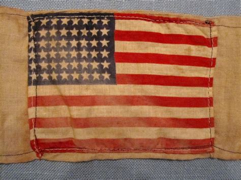 WWII Printed U S Flag Armband J Mountain Antiques