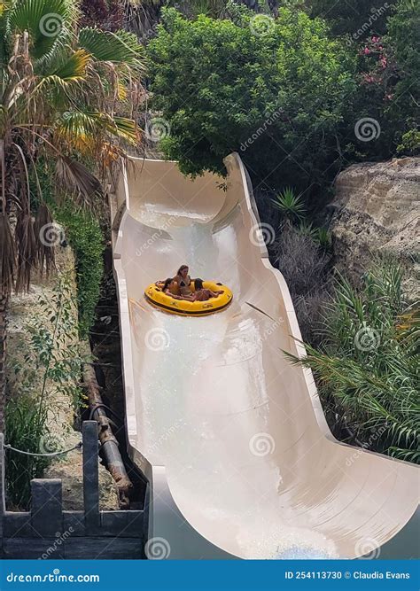 Siam Park Costa Adeje Tenerife Spain August 9 2022 Water Slide