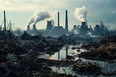 Premium Ai Image An Environmental Catastrophe And The Harmful Emissions