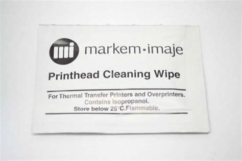 LOT 59 MARKEM 8000189 THERMAL PRINTHEAD CLEANING WIPE B377168