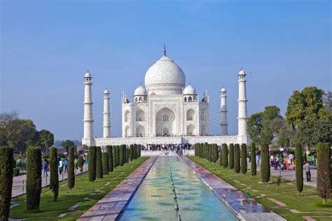 Taj Mahal In Agra Uttar Pradesh India Editorial Photography Image