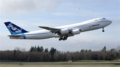 Boeing S New 747 Jumbo Jet In First Flight