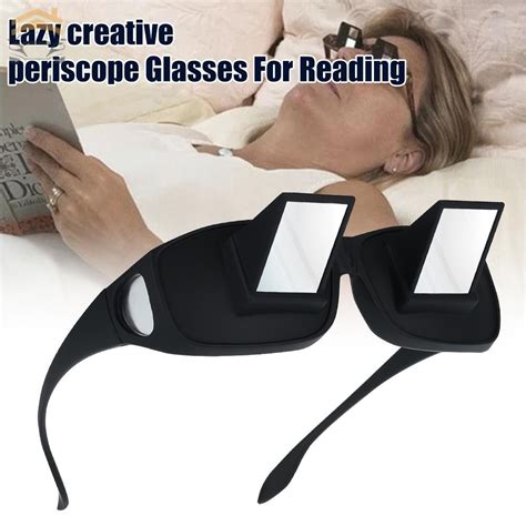 Horizontal Glasses Reading Prism Eye Glasses Lie Down Watch Tv Lazy