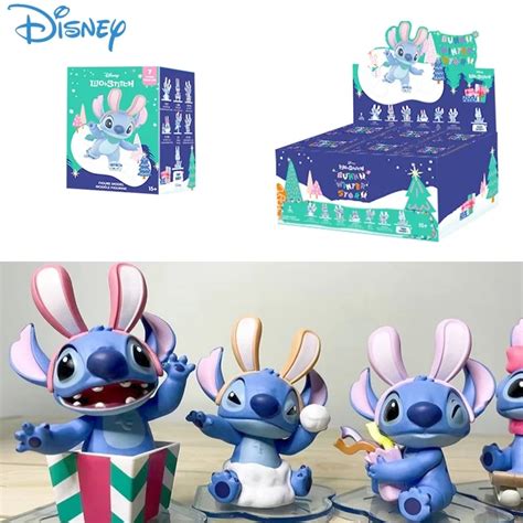 Disney Lilo Stitch Bunny Winter Story Series Cartoon Anime Blind Box