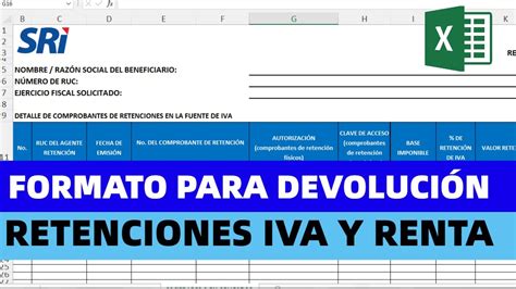 Gestor Xml Con Formatos Para Devoluciones De Retenciones Iva Renta
