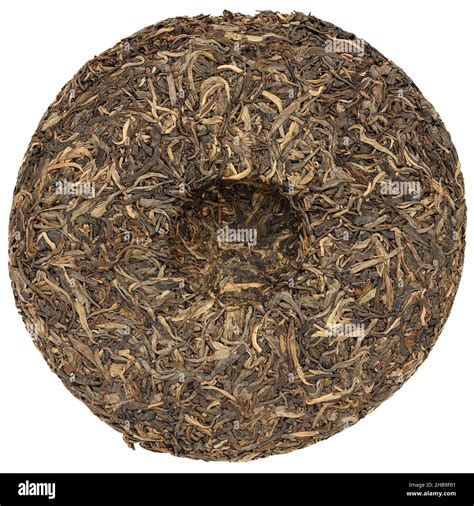 Yunnan Raw Puerh Tea With Stone Impress Isolated Stock Photo Alamy