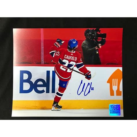 Cole Caufield Signed 8x10 Gcg Coa