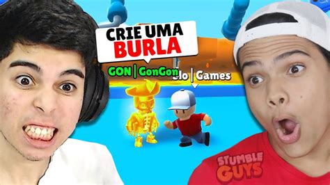 GONGON ME DESAFIOU NO STUMBLE GUYS YouTube