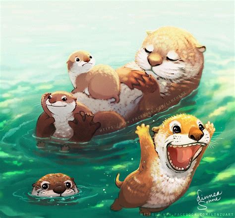 Otter On Deviantart Cute