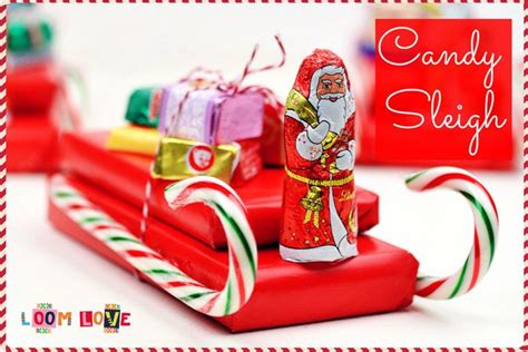 How To Make A Candy Sleigh Candy Sleigh Christmas Candy Cane Candy Cane Sleigh