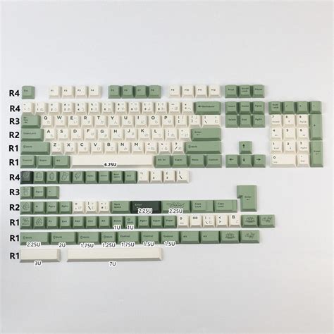 GMK Botanical Keycap Set Cherry Profile Dye Sub Personalized PBT