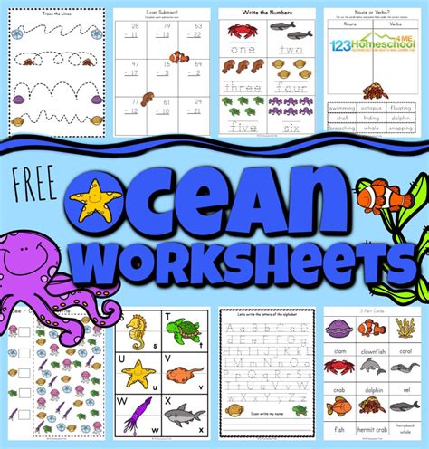 Free Printable Ocean Worksheets