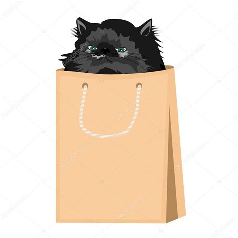 Cat In A Bag Clipart