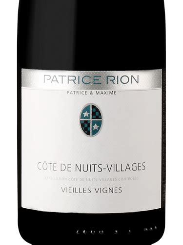 Patrice Rion Vieilles Vignes C Te De Nuits Villages Vivino Brasil