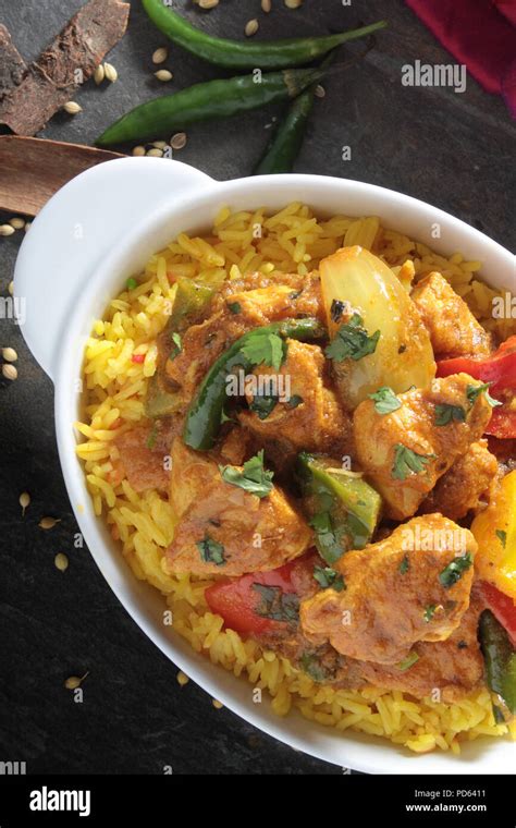 Traditional Indian Curry Meal Stock Photo Alamy