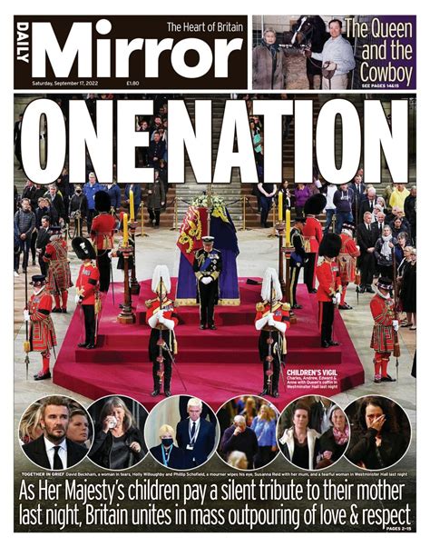 Daily Mirror Uk September 17 2022 Newspaper Get Your Digital