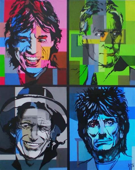 Rolling Stones Pop Art Painting By Martin Georg Sonnleitner Saatchi Art