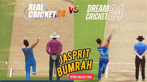 Jasprit Bumrah Bowling Action Comparison Real Cricket Vs Dream