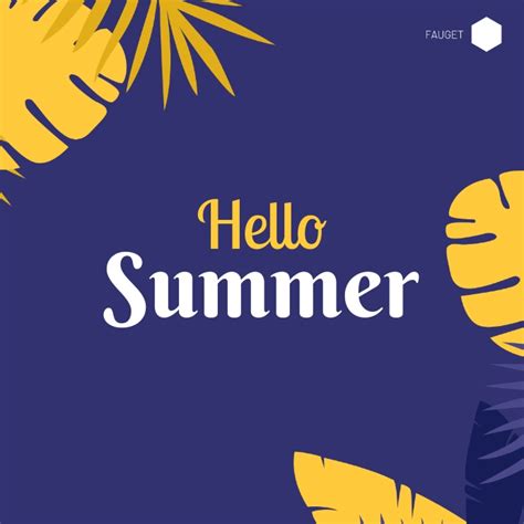 Hello Summer Template Postermywall