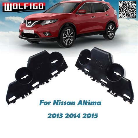 2PCS Front Bumper Brackets Retainers Support Left Right For Nissan