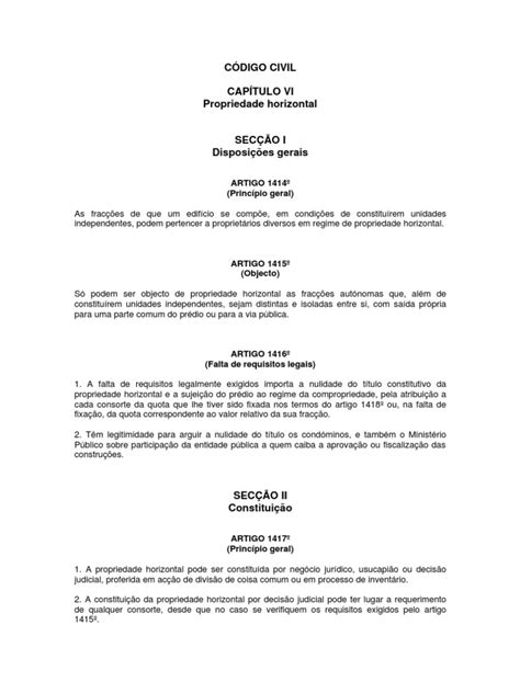 Regime Da Propriedade Horizontal Pdf