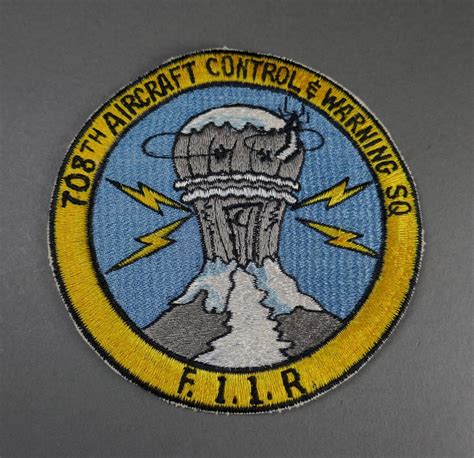 1950s Usaf Us Airforce 708th Aircraft Control And Warning Squadron Fiir Patch 4572251983