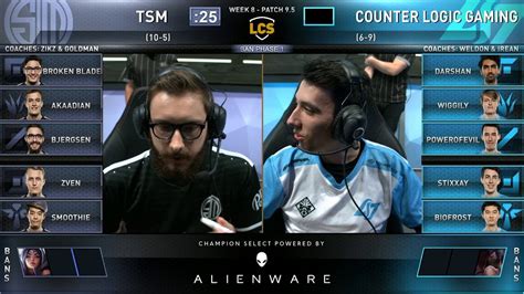 TSM Vs CLG 2019 LCS Spring Split Week 8 Day 2 Counter Logic Gaming