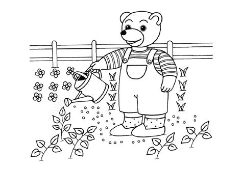 Coloriages à imprimer Coloriages du printemps Activités Petit Ours Brun