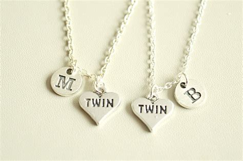 Twins Necklace Set Twins Necklace Twins Jewelry Ts For Etsy