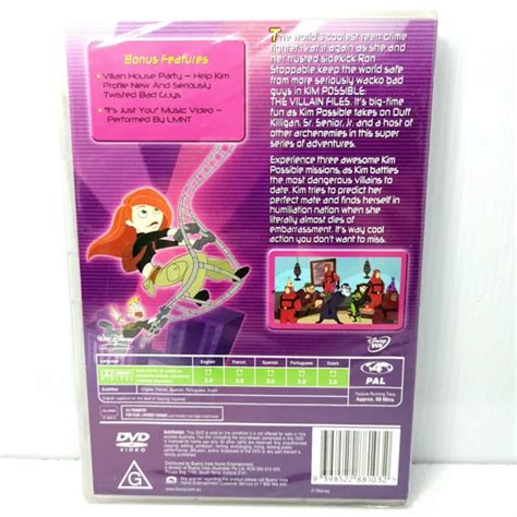 DISNEY S KIM POSSIBLE The Villain Files DVD PAL Region 4 BRAND NEW