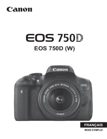 Canon Eos D Mode D Emploi Fixfr