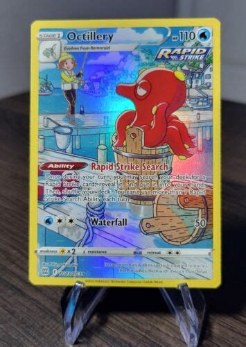 Pokémon Tcg Octillery Sword And Shield Brilliant Stars Tg03tg30 Holo Secret Rare Ebay